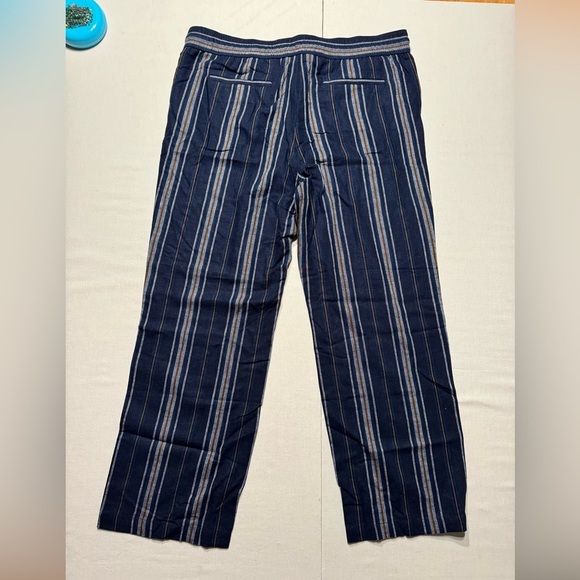 Anne Taylor Flowy Linen Draw String Pant - Picture 2 of 6